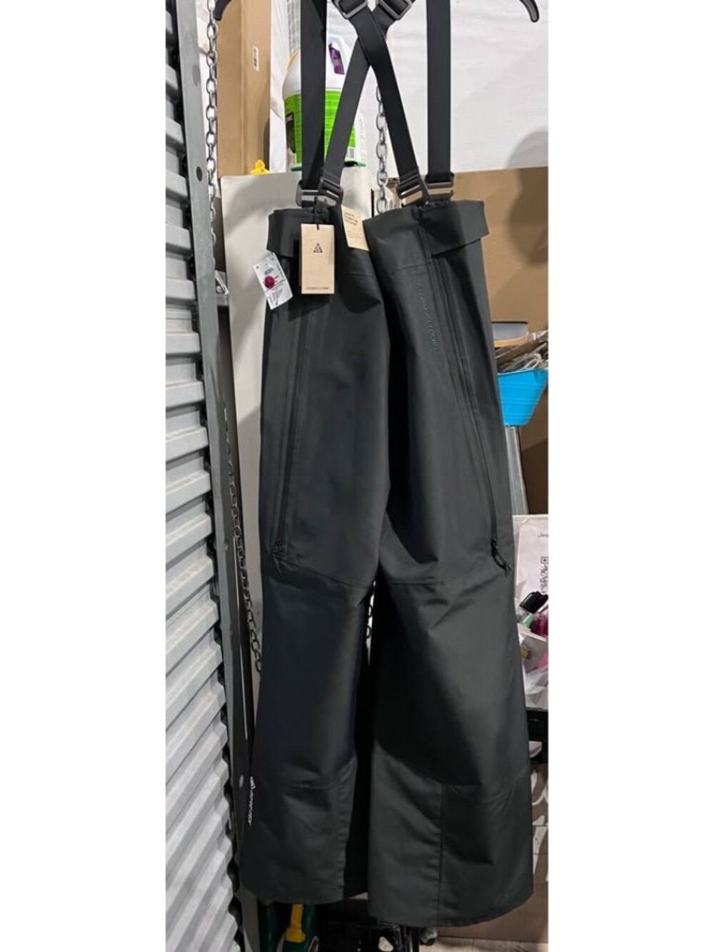 Nike ACG Gore-Tex Storm-FIT ADV Chena Vortex Snow Bib Pants Black Waterproof Win - Picture 5 of 10